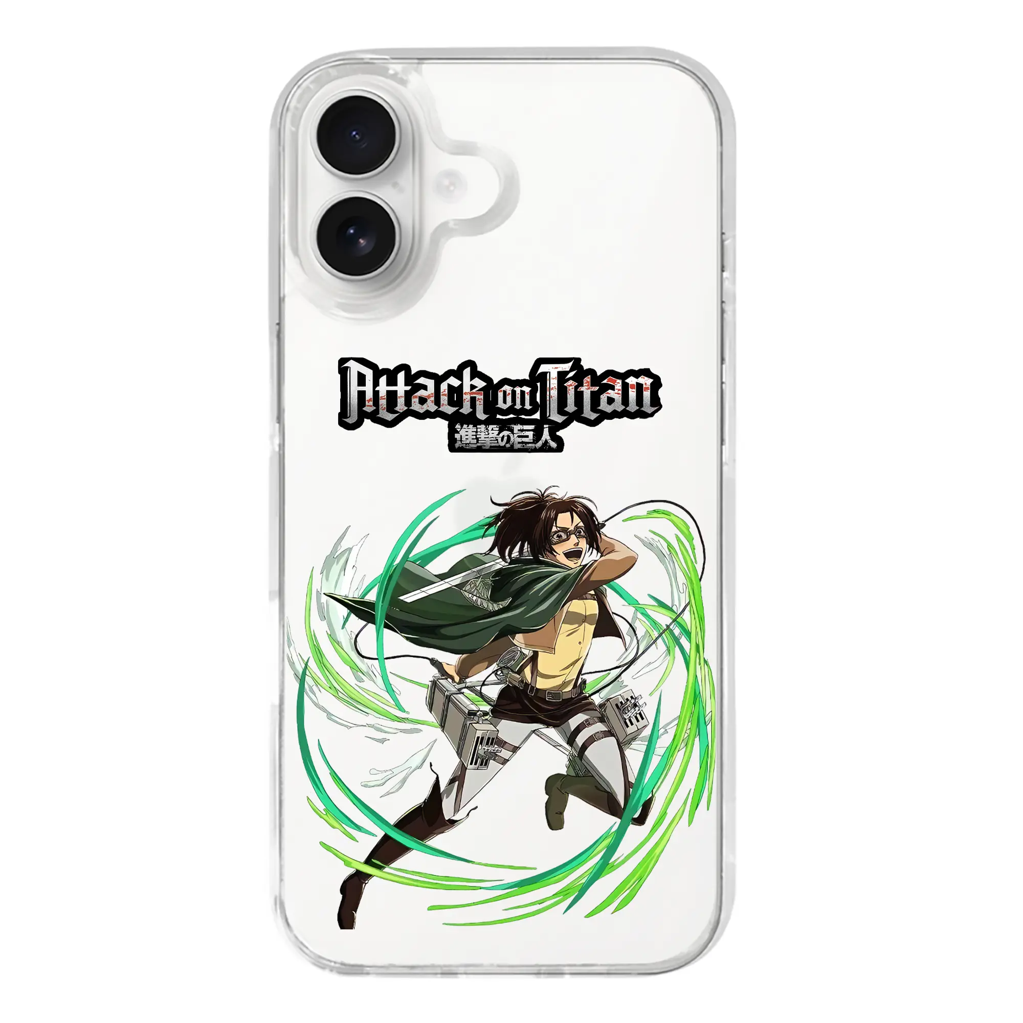 進撃の巨人 グッズ ハンジ・ゾエ - iPhone 17シリーズ 透明スマホケース – 薄型・耐衝撃・精密フィット保護カバー